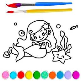 Mermaid Coloring Book
