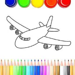 Airplane Coloring Book
