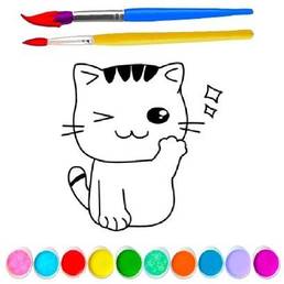 Cute Cat Coloring Book